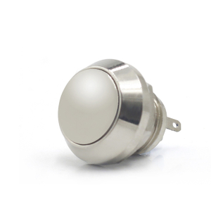 SLJ 12 mm runder Kopf, kein Licht, Edelstahl-Druckknopfschalter