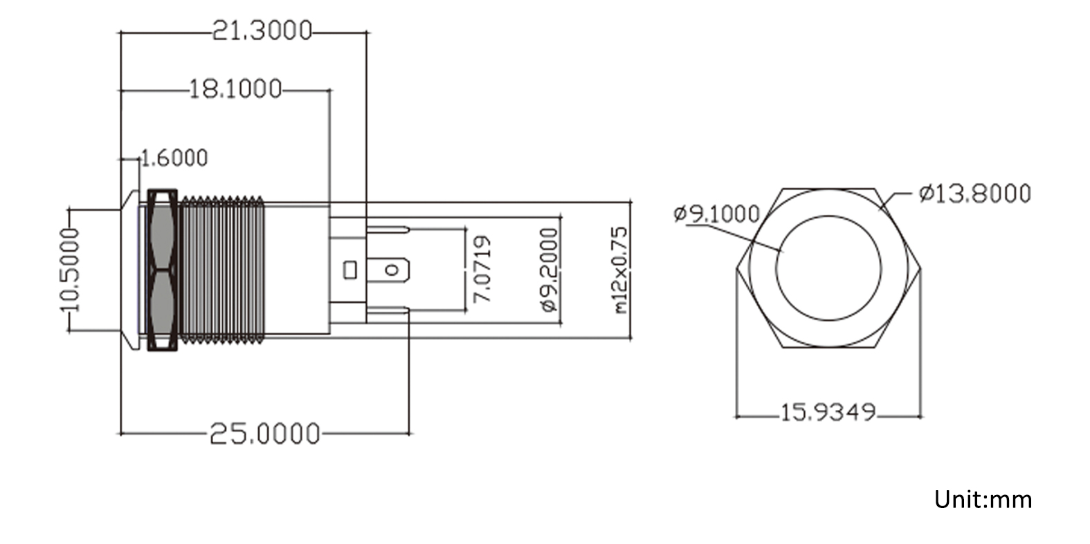 SLJ 12 mm Durchmesser
