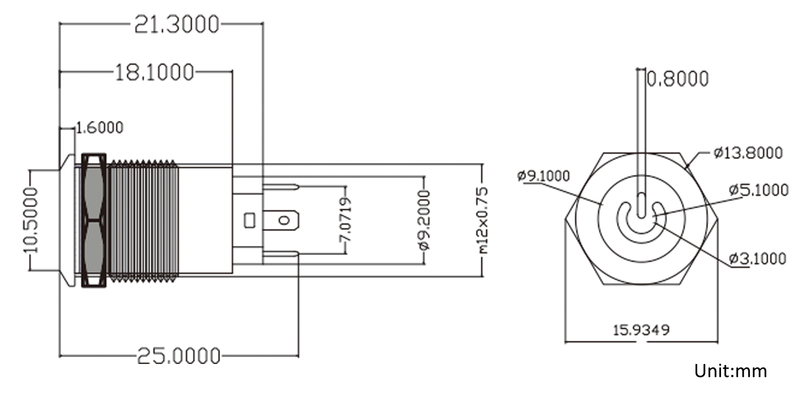 SLJ 12 mm Durchmesser
